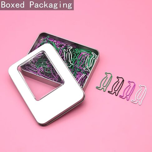 60 Pcs Black Cow Paper Clips,Cow Office Supplies, Cow Desk Stationery Accessories in Saudi Arabia