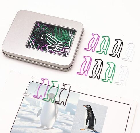 60 Pcs Black Cow Paper Clips,Cow Office Supplies, Cow Desk Stationery Accessories in Saudi Arabia