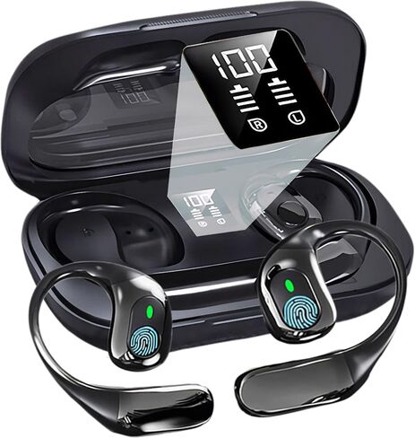 Ai Translator Earbuds Translation Headphones Real-Time 144 Languages with Online & Offline Adjustable Ear-Hook 36H Playtime Perfect for Travel & Business in Saudi Arabia