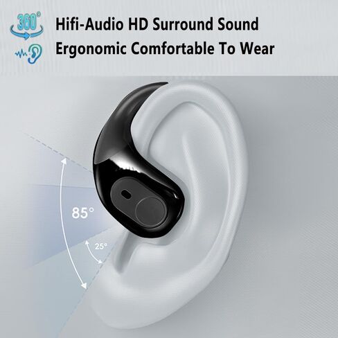 Ai Translator Earbuds Translation Headphones Real-Time 144 Languages with Online & Offline Adjustable Ear-Hook 36H Playtime Perfect for Travel & Business in Saudi Arabia