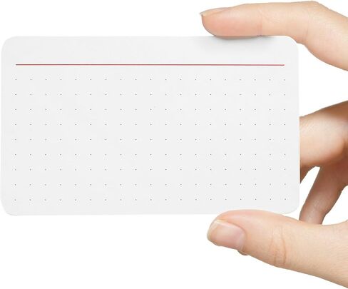 Dotted Index Cards, 3x5, Thick Heavyweight 350gsm Cards, 60 Count, To Do List,Task Checklist, Planner with Walnut Holder, Note idea, Record Recipe, Strategy cards with Tinplate Storage Box in Saudi Arabia
