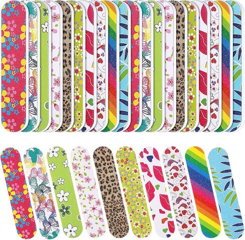 Sumind 100 Pack Nail Files Double Sided Emery Boards Manicure Tools (2.36 x 0.59 x 0.16 Inch) in Saudi Arabia