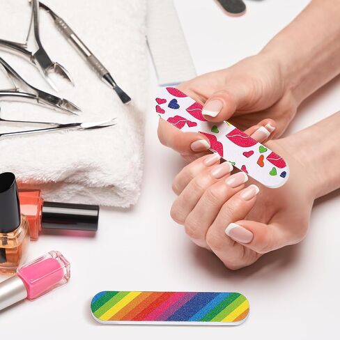 Sumind 100 Pack Nail Files Double Sided Emery Boards Manicure Tools (2.36 x 0.59 x 0.16 Inch) in Saudi Arabia
