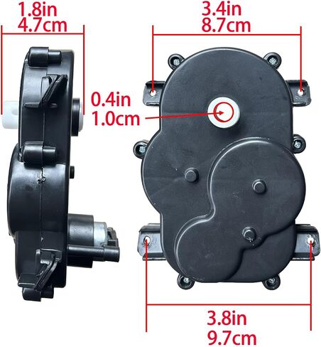 12volt 24volt علبة تروس محرك عجلة القيادة لعجلات Kid's Power Ride On Toys Upgrade للسيارات ، وملحقات قطع غيار محرك Wray Trail Trail ، و 12 فولت و 18V و 20V و 24V (24 فولت رقم 4) in Kuwait