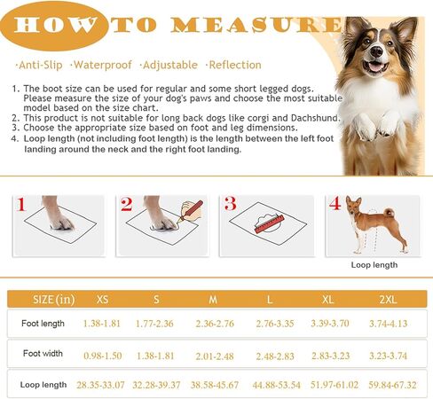 Dog Suspender Booties, Dog Paw Boot Leggings Anti-Slip, Dog Snow Pants with Attached Boots Waterproof, Adjustable Suspender Boots for Dogs Winter Snow Rain Hiking Paws Protector in Saudi Arabia