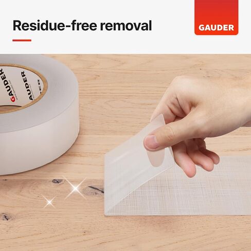 GAUDER Carpet Tape (2" x 11 Yards) | Rug Tape for Hardwood & Laminate Floors, Tile and More | Double-Sided Carpet Tape for Renovation Work in Saudi Arabia