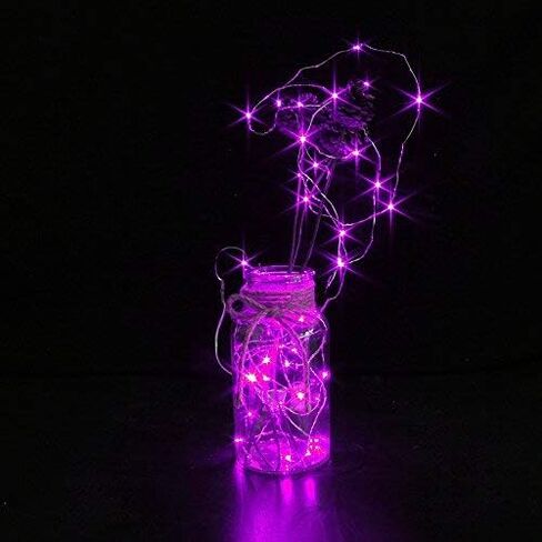CYLAPEX 6 Pack Warm White Fairy Lights String Battery Operated Fairy Lights Firefly Lights LED Starry String Lights 3.3ft 20 LEDs Silvery Copper Wire for Christmas DIY Decoration Costume Wedding Party in Saudi Arabia