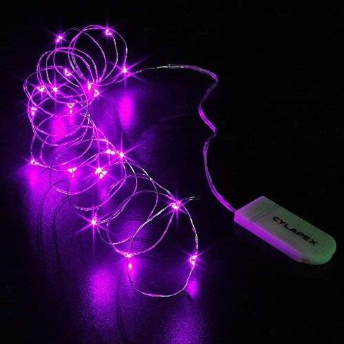 CYLAPEX 6 Pack Warm White Fairy Lights String Battery Operated Fairy Lights Firefly Lights LED Starry String Lights 3.3ft 20 LEDs Silvery Copper Wire for Christmas DIY Decoration Costume Wedding Party in Saudi Arabia