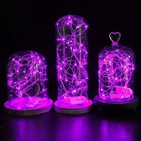 CYLAPEX 6 Pack Warm White Fairy Lights String Battery Operated Fairy Lights Firefly Lights LED Starry String Lights 3.3ft 20 LEDs Silvery Copper Wire for Christmas DIY Decoration Costume Wedding Party in Saudi Arabia