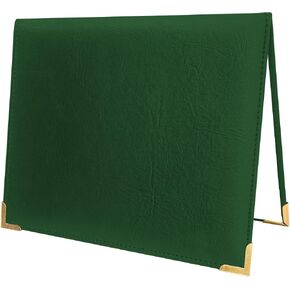 GraduationMall 7"x9" Smooth Padded PU Diploma Cover Certificate Holder with 4 Metal Corner Black in Kuwait