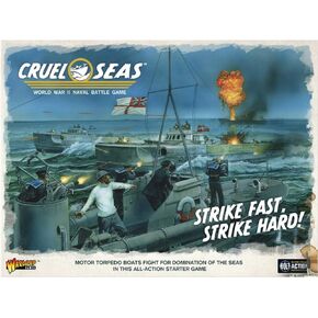 Cruel Seas Strike Fast, Strike Hard! Cruel Seas Starter Set 1:300 WWII Naval Military Wargaming Plastic Model Kit 781510001