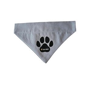 U.S. Army Logo In Paw Over the Collar Dog Bandana That Slips Onto Your Dogs Existing Collar Size (XXL)