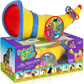 Animal Caller for Kids - Hunting Toys for Boys & Girls with 9 Realistic North American Animal Sounds - Outdoor Toys for Early Learning - Gifts for 4 Year Old Boy - Nature Gifts for 3 Year Old Boy
