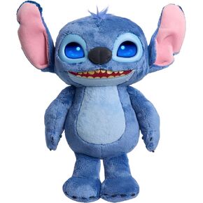 Just Play Disney Stitch Many Moods 14-inch Interactive Plush, 50+ Sounds & Phrases, LCD Eyes, Inspired by Disney's New Live-Action Lilo & Stitch Movie, Toy for Fans, Girls, Boys, Kids 3+