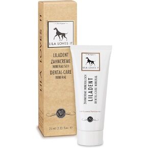 Toothpaste for Dogs - Natural Tooth Cleaning with Coconut Oil, Turmeric & Papaya Extract, Gentle & Effective, for Plaque, Tartar & Bad Breath, LILADENT Dental-Care Mineral by LILA LOVES IT, 75 ml