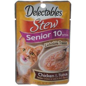 Hartz Delectables Stew Senior Cat Treat Variety Pack, 12 Count