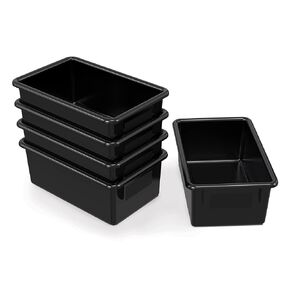 Jonti-Craft 8020JC5 Cubbie-Tray ، Black ، حزمة 5