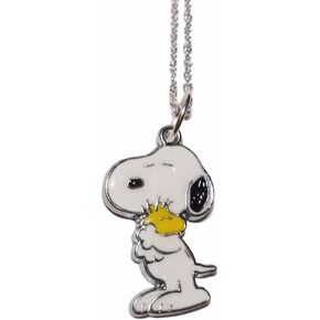 TCB Creations Snoopys Dog Hading Woodstock Standing Metal Necklace
