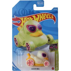 Hot Wheels Duck N 'Roll ، [White] 111/250 Glow Racers 5/5