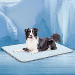 Cozyide Dog Cooling Mat, Large Cooling Mat for Dogs, Reversible Pad for Dog, 40" L x 28" W,Ocean Blue