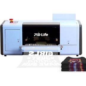 PYD Life DTF Printer A3 Transfer Printing Machine T-Shirt Direct to Film Printer with Epson XP600 Printhead,with White Ink Circulation System, Mixing and Automatic Cleaning System