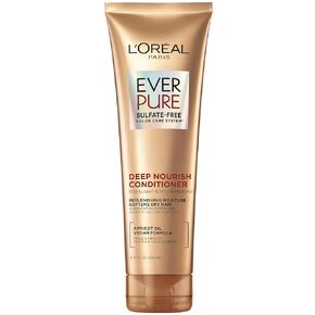 L'Oreal Paris EverCreme Sulfate Free Conditioner for Dry Hair, Triple Action Hydration for Dry, Brittle or Color Treated Hair, with Apricot Oil, 8.5 Fl; Oz (Pack of 1) (Packaging May Vary)