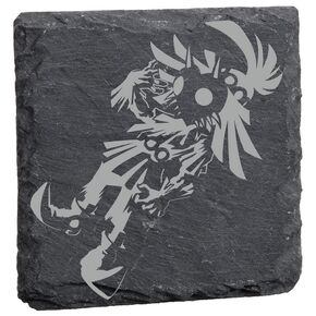 Legend of Zelda Majora's Mask Coasters - Skull Kid - Video Game Coaster - Made of Slate - N64 Slate Coaster - Gift for Gamer