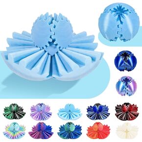 3D Printed Gear Ball, Gear Sphere, Spin Ball Cube Fidget Toys, Stress Release, Sphere Desk Toy (Candy)