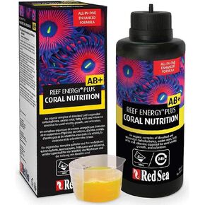 Red Sea Reef Energy Plus 1000ml (AB+) All in One Coral Food for Saltwater Aquarium Marine Reef Tanks | Food for Soft, LPS, SPS, and Non-Photosynthetic Corals