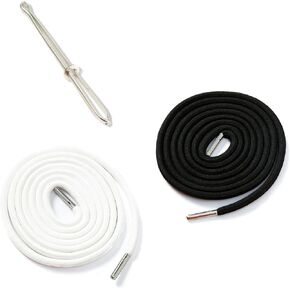 السحب البديل Tormen DrawCords 51in القطن سلك مع سهولة التعديل سهلة التثبيت مثالية لأغطية هوديز النشط (1 PCS بيضاء)