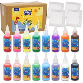 إعادة ملء مسحوق قزم Nikolle Magic Water ، وإعادة تعبئة مجموعة جل الماء مع 16 لونًا (من بينها 6 هلام سحري فوار)