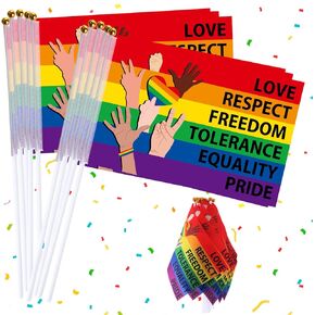 Outus 30 Pcs International Stick Flags Decorations Small Mini Handheld World Flags for International Party Supplies Favors Around the World Sports Events Club Parades Celebration Decor Outdoor Indoor
