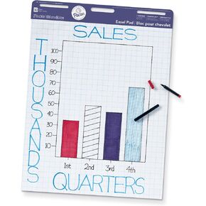 Pacon Easel Pad ، 27 "X34" ، 1 "المقطع العرضي ، 50 ورقة ، 4 وسادات لكل حالة