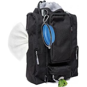 Ultimate Dog Travel Bag - Dog Bags for Traveling with Multi-Function Pockets for Dog Travel Accessories, Water Bottle Holder