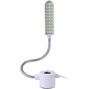 30 LED Machine Machine Light ، Moxosenck Work Light مع Magnetic Mount for Janome ، Singer ، Brother ، Presher Presses ، Sks ، الحرف اليدوية ، منضدة العمل ، والمخارط