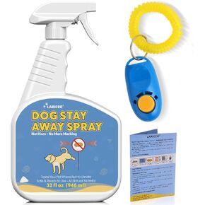 8oz PET لا مزيد من العلامات للداخلية والاستخدام في الهواء الطلق | الكلب ابتعد هنا لا مزيد من التبول | ليس هنا رش الكلاب للكلاب للتوقف عن التبول