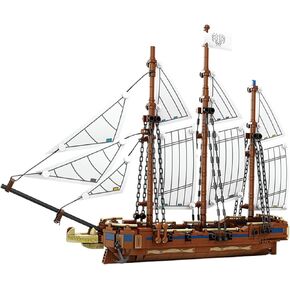 KAZI Ship Building Kit for Adults Kids,Sailing Adventure Toy Boat Building Blocks Set,Ship Model Home Decor,Fun Toy Gift for 8 9 10 11 12 Plus Year Old Boys and Girls
