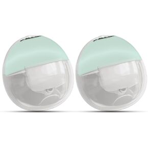 Hands Free Breast Pumps, Wireless Wearable Breastfeeding Pump, 3 Modes & 9 Levels Electric Portable Breast Pumps with 19/21/24/27mm Flanges 2 Pack - White