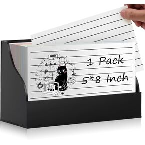Index Card Display Stand 5x8 Acrylic Card Holder for Desk File Note Clear Postcard Stand Index Card Rack Acrylic Business Card Stand Index Card Organizer Case for Office 4.7X2.4X8.4 No Card in Kuwait