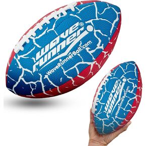 Wave Runner Grip It Waterproof Junior Size Football ، بحجم 9.25 ، متينة ومزدوجة ، مثالية لإكسسوارات الشاطئ ، ألعاب الأطفال ، ألعاب البلياردو ، ألعاب في الهواء الطلق ، ألعاب داخلية وخارجية في جميع الأحوال الجوية