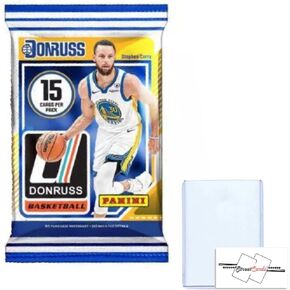 2024-25 Panini Donruss NBA Basketball Trading Cards Blaster Pack with 15 Cards + 1 Toploader + StreetCards Magnet!