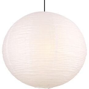 White Paper Lamp Shade, 20''x20'' Large Chinses Paper Lantern Pendant Light Shade,Round Lanpshade Home Decor Ceiling Lampshade, Foldable Lampshade