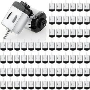 Coume 100 Pack DC Motor 1.5-3V 23000 دورة في الدقيقة Hobby محرك كهربائي عزم دوران عالي السرعة لتجارب سيارة التحكم عن بُعد DIY