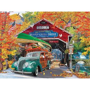 RoseArt - Kodak Premium Cork - Manhattan Balcony Sunset - 1000 Piece Jigsaw Puzzle for Adults