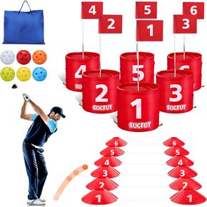 Backyard Golf Games Portable 6 Holes with Balls Outdoor Games for Adults, Family and Kids Play Camping, Lawn, Park, Beach, Yard