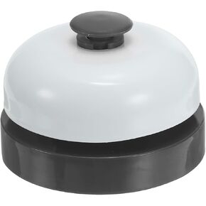 Patikil Desk Call Bell 2.5 "قطره ، مكتب عشاء الجرس الأمامي للخدمة مع بناء المعادن المضاد للتراجع لمناطق استقبال المطعم في فندق مستودع مكتب ، أسود/أبيض
