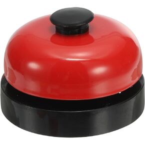 PATIKIL Desk Call Bell 2.5" Diameter, Dinner Desk Front Bell for Service with Metal Anti-Rust Construction for Hotel Restaurant Reception Areas Office Warehouse, Black/White in Kuwait