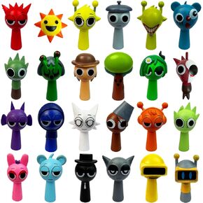 Sprunki Action Figures Mystery Box, Sprunki Mystery Box,Office Room Figurine Decor for Adults (Colorful-12Pcs)