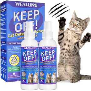 حافظ على حزمة ردع Cat Off Cat (8.12 أونصة) ، ردع طارد طارئ آمن آمن في الهواء