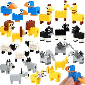 24 PCS Building Blocks Pencil Sharpener Bulk Building Blocks Manual Handheld Pencil Sharpener for School Office Home